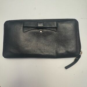 Kate Spade Black Bow Leather Wallet